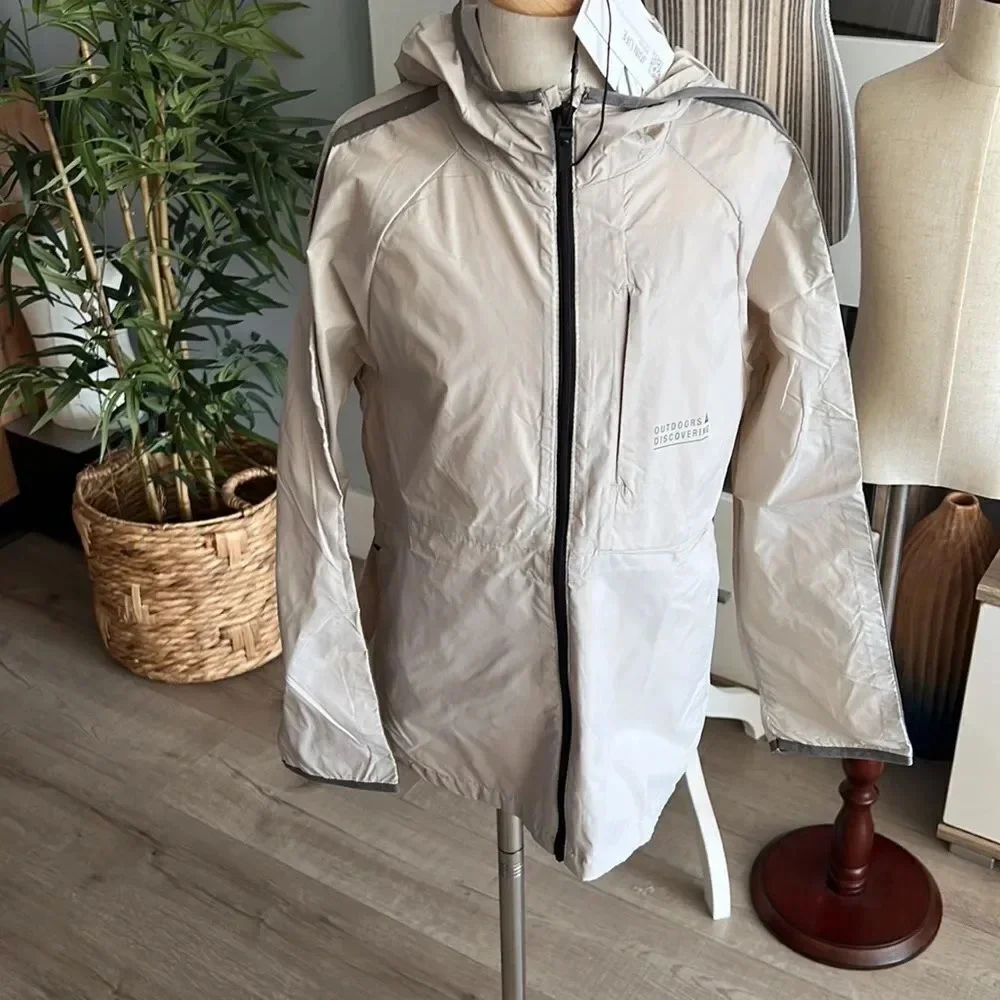 ZARA Boys Stone Hooded Windbreaker Jacket NWT Sizes 9 12
